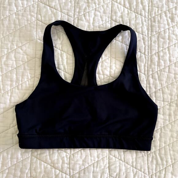 Lululemon Activewear Invigorate  Raceback Black Sport Athletic Bra Size 6 - Picture 2 of 10